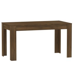 Tavolo da Pranzo Rovere Marrone 140x74,5x76cm Legno ingegnerizzato