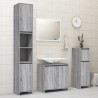    Armadietto Bagno Grigio Sonoma 30x30x95 cm in Legno Ingegnerizzato