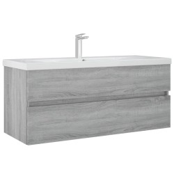    Mobile Lavabo Grigio Sonoma 100x38,5x45 cm in Legno Ingegnerizzato