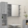    Mobile da Bagno Grigio Sonoma 80x20,5x64cm in Legno Ingegnerizzato