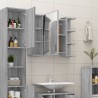    Mobile da Bagno Grigio Sonoma 80x20,5x64cm in Legno Ingegnerizzato