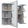    Mobile da Bagno Grigio Sonoma 80x20,5x64cm in Legno Ingegnerizzato