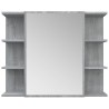    Mobile da Bagno Grigio Sonoma 80x20,5x64cm in Legno Ingegnerizzato