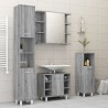    Mobile da Bagno Grigio Sonoma 80x20,5x64cm in Legno Ingegnerizzato