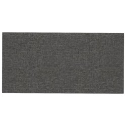 Pannelli Murali 12 pz Grigio Scuro 60x30 cm in Tessuto 2,16 m²