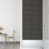 Pannelli Murali 12 pz Grigio Scuro 60x30 cm in Tessuto 2,16 m²