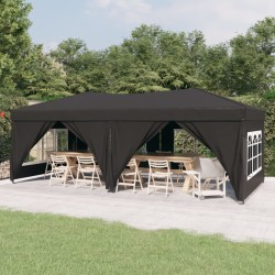 Tenda per Feste Pieghevole con Pareti Laterali Antracite 3x6 m