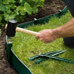 Nature Picchetti di Ancoraggio da Giardino 10 pz Verdi