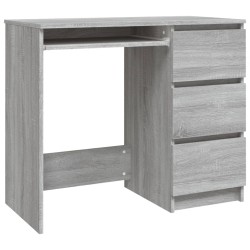 Scrivania Grigio Sonoma 90x45x76 cm in Legno ingegnerizzato