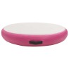 Tappetino Ginnastica Gonfiabile con Pompa 100x100x10cm PVC Rosa