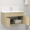    Mobile Sottolavabo Rovere Sonoma 80x38,5x46 cm in Truciolato