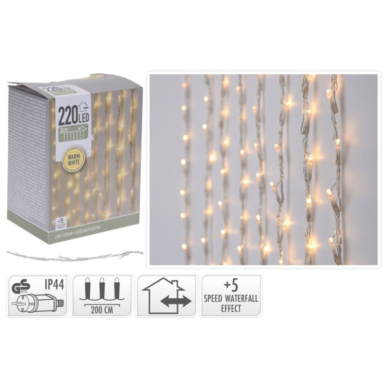 Ambiance Tenda di Luce con 220 LED