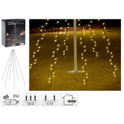 Ambiance Luce di Natale per Pennone con 192 LED 208 cm