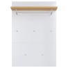 Germania Pannello Appendiabiti GW-Frisco 75x30x110cm Grandson e Bianco