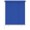 Tenda a Rullo per Esterni 120x140 cm Blu HDPE