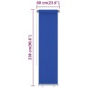 Tenda a Rullo per Esterni 60x230 cm Blu HDPE