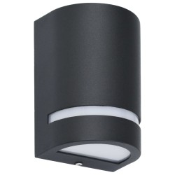 Lampade da Parete da Esterno 2 pz 35 W Nere Semicircolari