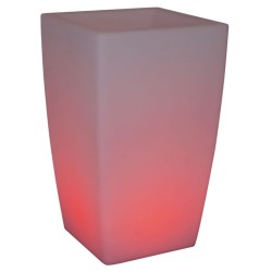 Eurotrail Lampada LED Ricaricabile/Vaso di Fiori Rotondo 50 cm