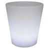 Eurotrail Lampada LED Ricaricabile/Vaso di Fiori Rotondo 38 cm