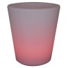 Eurotrail Lampada LED Ricaricabile/Vaso di Fiori Rotondo 38 cm