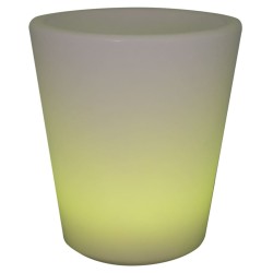 Eurotrail Lampada LED Ricaricabile/Vaso di Fiori Rotondo 38 cm