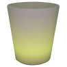 Eurotrail Lampada LED Ricaricabile/Vaso di Fiori Rotondo 38 cm