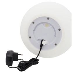 Eurotrail Lampada LED Ricaricabile/Vaso di Fiori Rotondo 38 cm