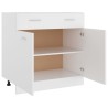 Armadio con Cassetto Bianco 80x46x81,5 cm in Truciolato