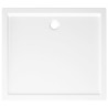 Piatto Doccia in ABS Rettangolare Bianco 80x90 cm