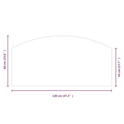 Lastra in Vetro per Caminetto 120x60 cm