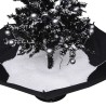 Albero di Natale con Nevicata e Base ad Ombrello Nero 75 cm PVC