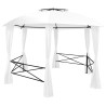 Gazebo da Giardino con Tende 360x312x265 cm Bianco 180 g/m²