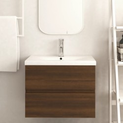    Mobile Lavabo Rovere Marrone 60x38,5x45 cm in Legno Ingegnerizzato