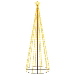 Albero di Natale a Cono Bianco Caldo 310 LED 100x300 cm