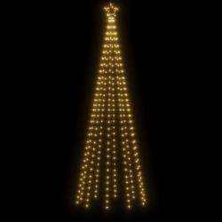 Albero di Natale a Cono Bianco Caldo 310 LED 100x300 cm