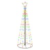 Albero di Natale a Cono Colorato 108 LED 70x180 cm