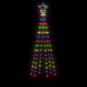 Albero di Natale a Cono Colorato 108 LED 70x180 cm