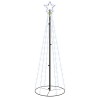 Albero di Natale a Cono Bianco Caldo 108 LED 70x180 cm