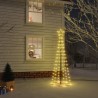 Albero di Natale a Cono Bianco Caldo 108 LED 70x180 cm