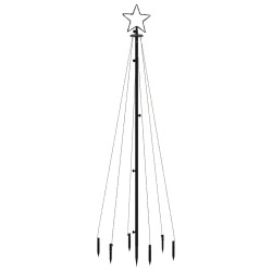 Albero di Natale con Puntale Blu 108 LED 180 cm