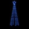 Albero di Natale con Puntale Blu 108 LED 180 cm