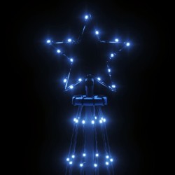 Albero di Natale con Puntale Blu 108 LED 180 cm