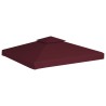 Copertura Superiore per Gazebo a 2 Strati 310g/m² 3x3m Bordeaux