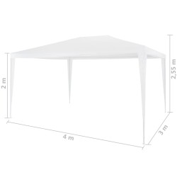 Tenda per Feste 3x4 m Bianca