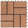 Piastrelle per Decking in WPC 11 pz 30x30cm 1mq Marrone