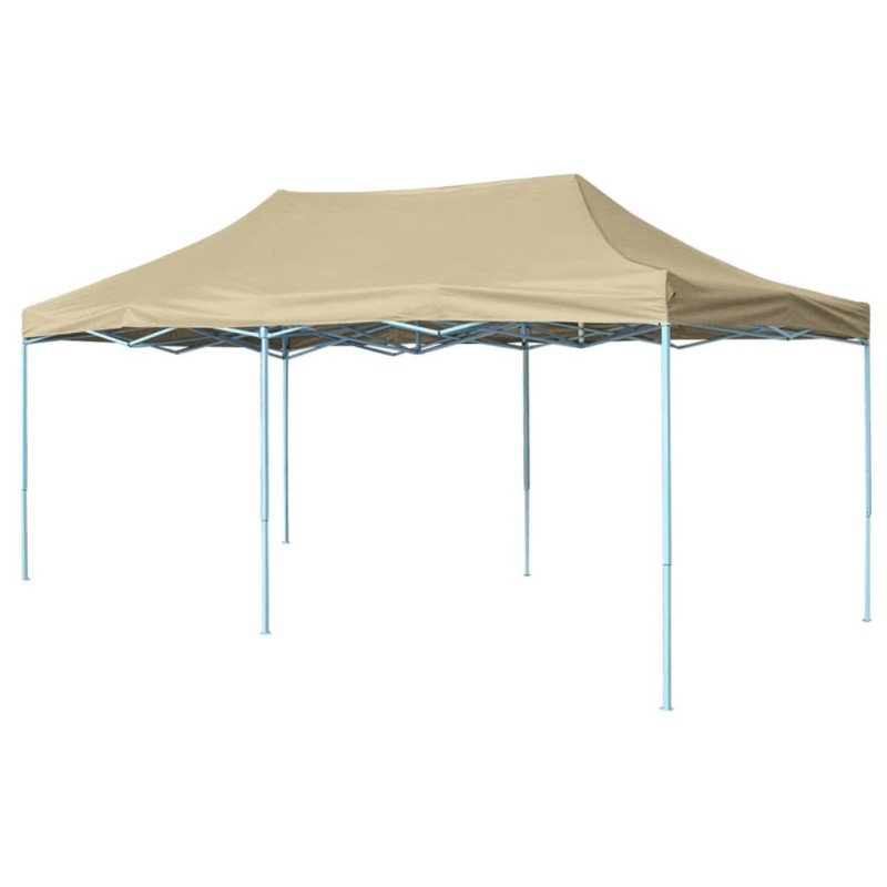 Tenda Pieghevole Pop-Up 3x6 m Bianco Crema