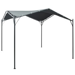 Gazebo Padiglione Tenda Tettoia 3x3 m Acciaio Antracite