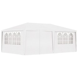 Gazebo Professionale con Pareti 4x6 m Bianco 90 g/m²