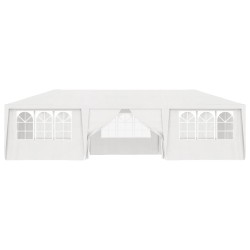 Gazebo Professionale con Pareti 4x9 m Bianco 90 g/m²