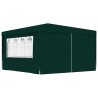 Gazebo Professionale con Pareti 4x4 m Verde 90 g/m²